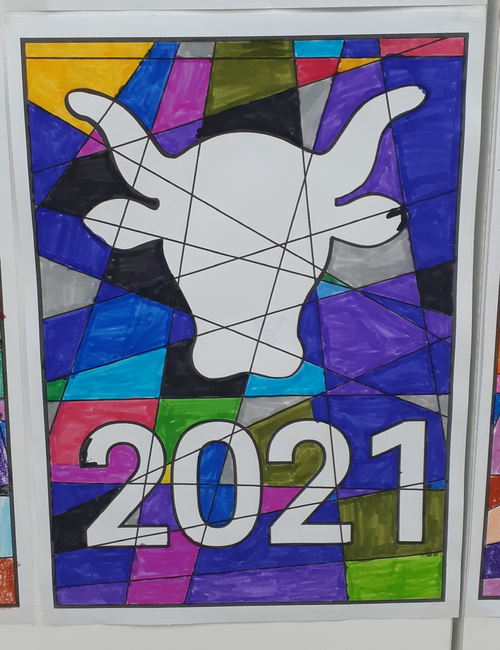 [일반] 2021흰 소 패턴 컬러링~~의 첨부이미지 2